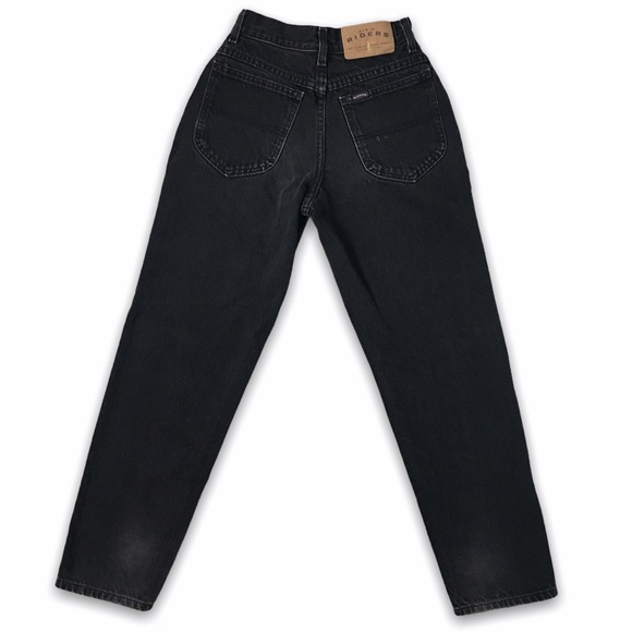 SOLD! Vintage Riders High Rise Jeans Black 22” Waist - Picture 6 of 16